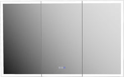 Mirror Luxe 48" Bellingham LED-Framed Triple Door Medicine Cabinet