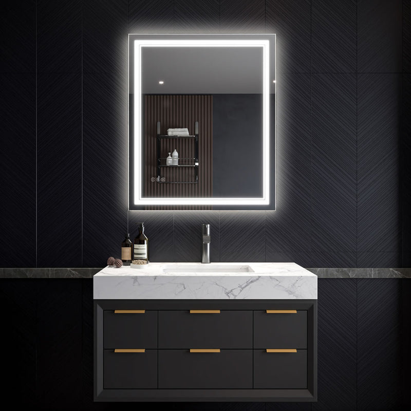 Covington 30" x 36" can be mounted vertically as shown, or horizontally.
