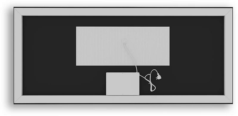 Rear view of Mirror Luxe Covington 72", 84" and 96"  Wide LED Bathroom Vanity Mirrors
