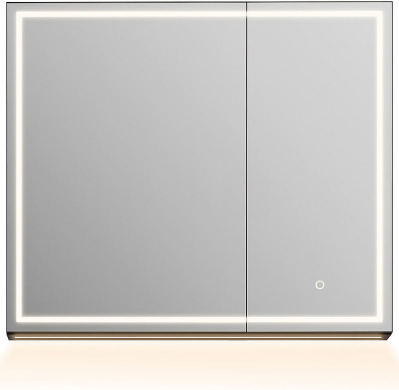 Hesili Multi-Featured LED 2-Door Medicine Cabinet