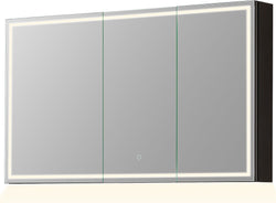 Altair Design Hesili 3-Door Mult-Featured Surface Mount LED Medicine Cabinet  48" x 28" High