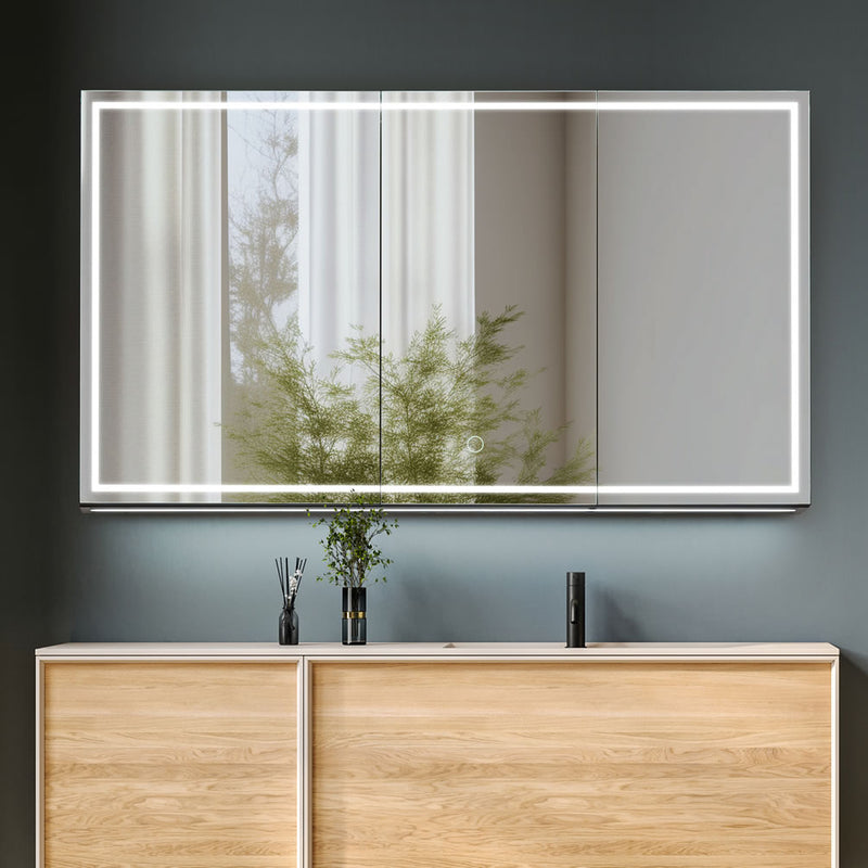 Stepless dimming of the LEDs from 100% to 10% brightness, and adjustable LED Color at 6,000k, 4,000k, and 3,000k.