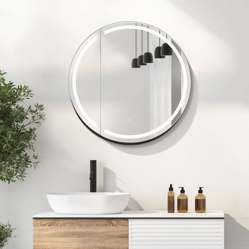 Touch sensor tap changes the LED color from 6,000k daylight, to 4,000k office, to 3,000k indoor warm light.