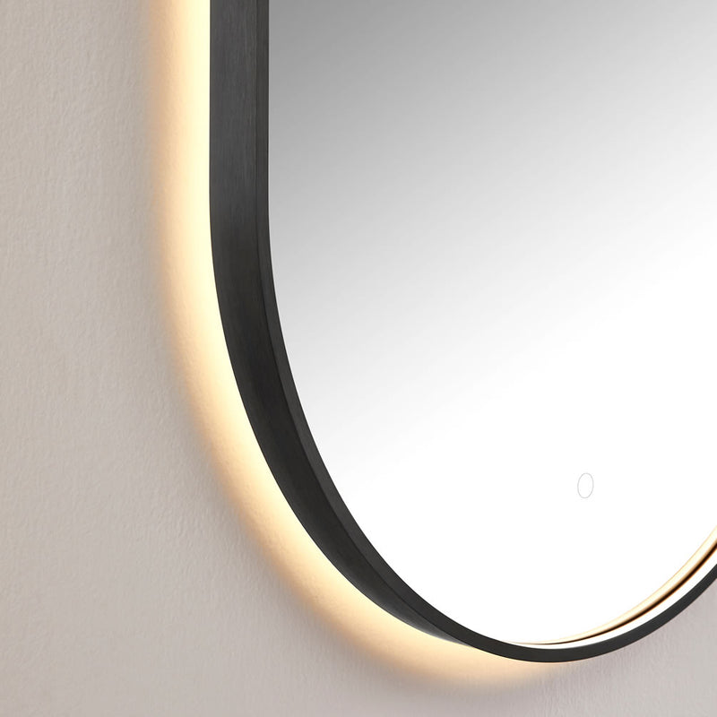 Front and back LED illumination provides excellent lighting for makeup, grooming, and for general ambiance.