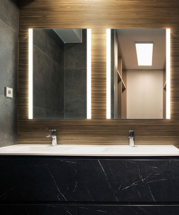 Cordova Harmony LED Vanity Mirror - a Luxurious Alternative to Wall Sconces - 2 Sizes