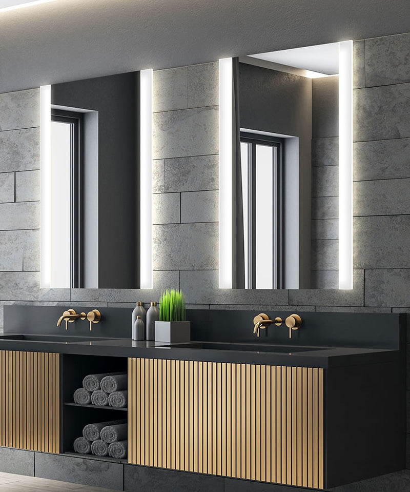 Cordova Harmony LED Vanity Mirror - a Luxurious Alternative to Wall Sconces - 2 Sizes