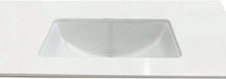 Altair Design Aegean 20" Rounded Rectangle White Finish Ceramic Undermount Sink