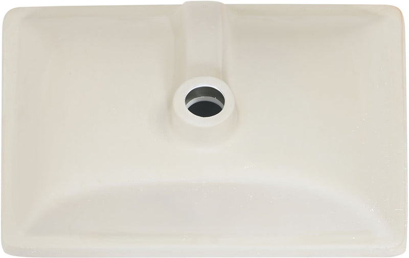 Altair Design Pireas 20" Retegular White Finish Ceramic Undermount Sink