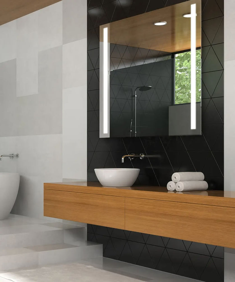 Electric Mirror Fusion Natural-Light Bathroom LED Mirror with Clean, Strong Lines - 5 Sizes