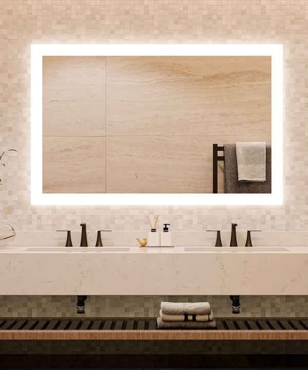Electric Mirror Silhouette+Keen Auto Dimming Back-Lighted LED Mirror Floats "Free" - 8 Sizes